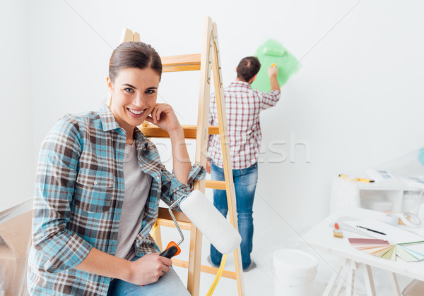 Home makeover and creativity Stock photo © stokkete