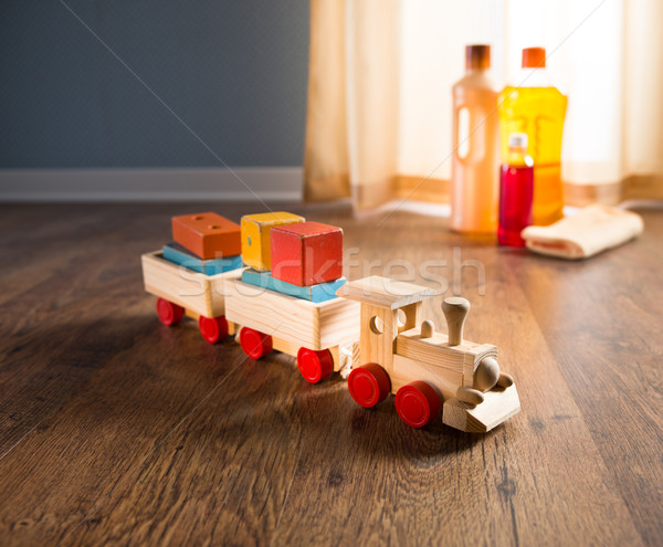 Hardwood floor safe cleaning Stock photo © stokkete