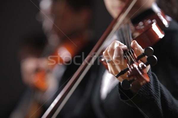 Música clássica concerto sinfonia música violinista mão Foto stock © stokkete