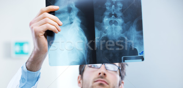 Stock foto: Radiologe · Prüfung · professionelle · xray · Bild