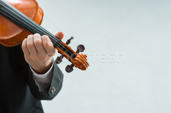 Talented violinist solo performance Stock photo © stokkete
