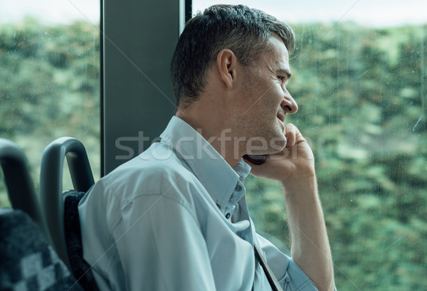 Businessman having a phone call Stock photo © stokkete