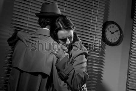 Man consoling a young woman in his office Stock photo © stokkete