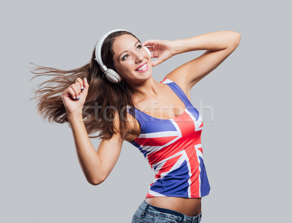 Pop fille danse souriant adolescent [[stock_photo]] © stokkete