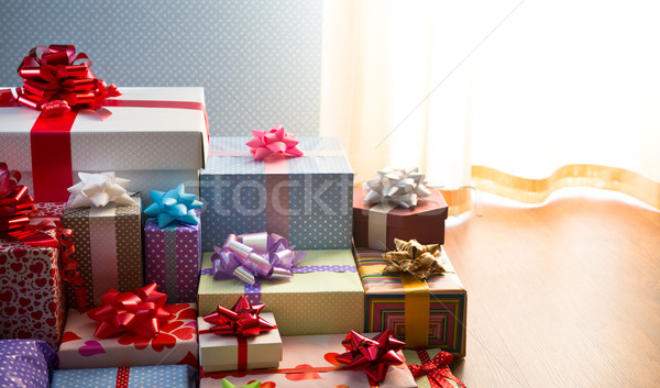 Plenty of colorful presents Stock photo © stokkete