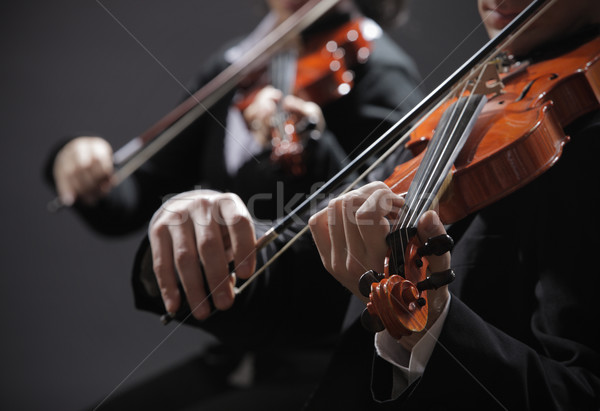 Foto stock: Música · clássica · concerto · sinfonia · música · violinista · mão