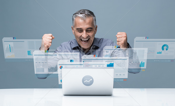 Stock photo: Financial management and technology