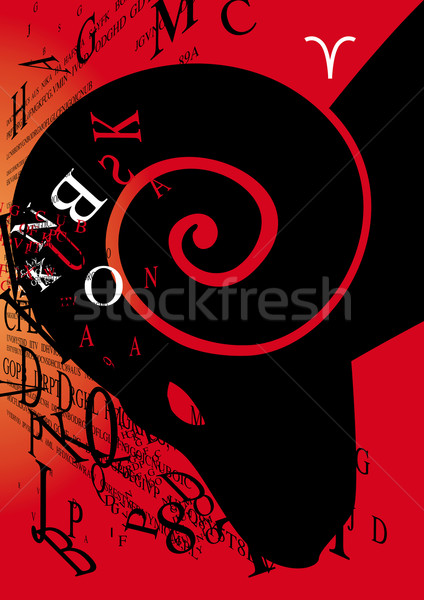 zodiac sign aries Stock photo © stokkete