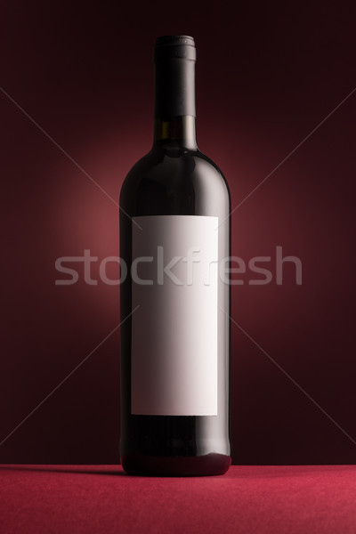 Ottimo vino rosso bottiglia etichetta rosso vino Foto d'archivio © stokkete