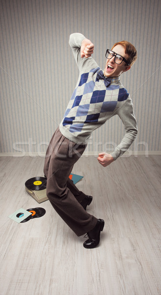 Nerd dancer Stock photo © stokkete