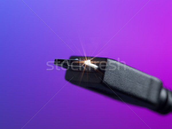 Usb cable plug close up Stock photo © stokkete