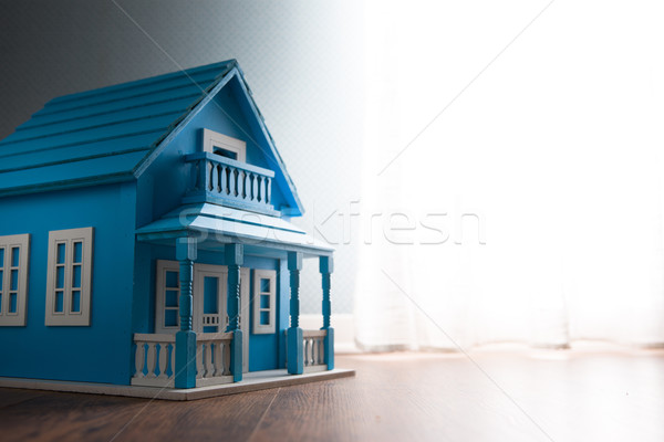 Blue model house Stock photo © stokkete