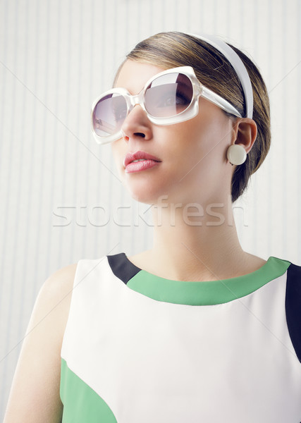 Fashion model with sunglasses Stock photo © stokkete
