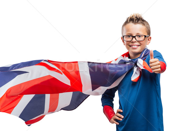 Smiling superhero thumbs up Stock photo © stokkete