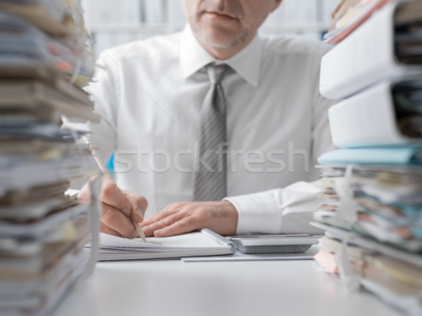 Manager overloaded with work Stock photo © stokkete