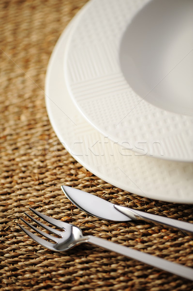 Place setting ready for the banquet.Soft focus. Stock photo © stokkete