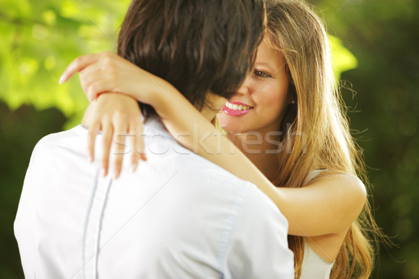 [[stock_photo]]: Romantique · moments · amour · instant · parc