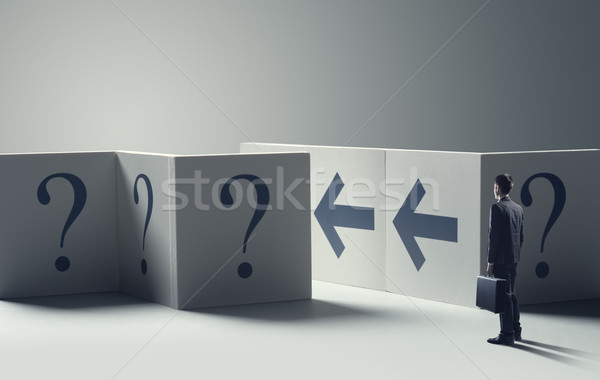 Stock photo: Uncertainty in business concept