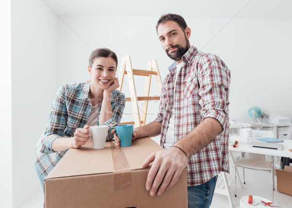Stock photo: Moving into a new house