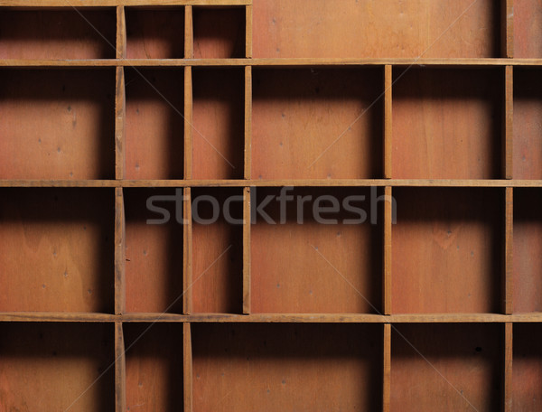 drawer wooden compartments empty Stock photo © stokkete
