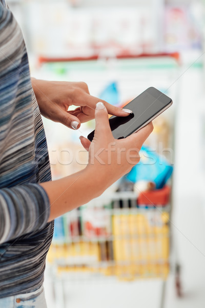 Shopping apps and grocery Stock photo © stokkete