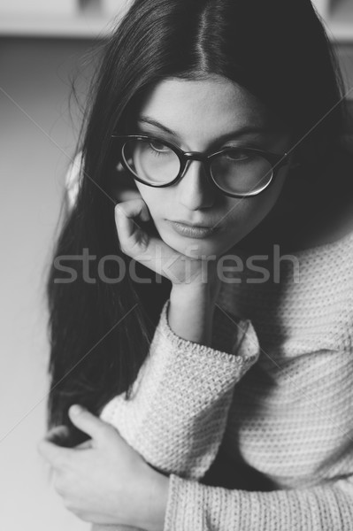 Sad woman day dreaming Stock photo © stokkete