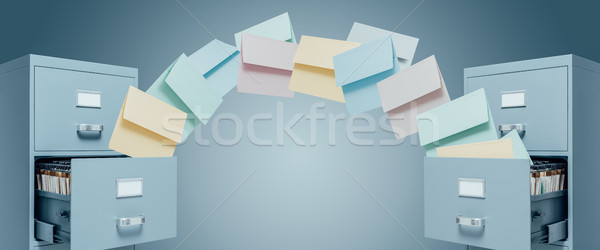 Fast file transfer management Stock photo © stokkete