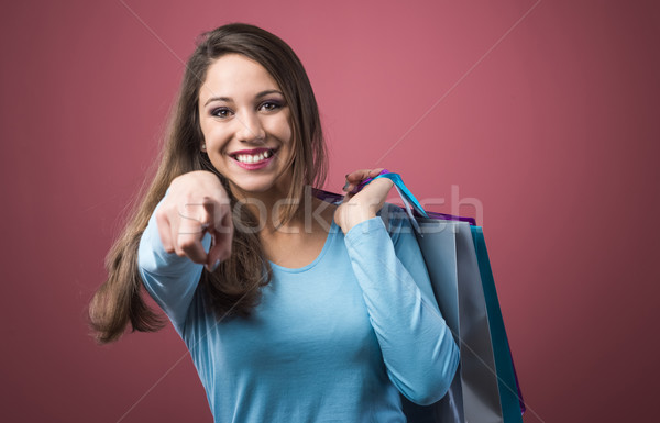 Happy woman shopping Stock photo © stokkete