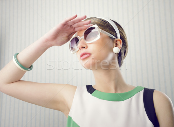 Fashion model with sunglasses Stock photo © stokkete
