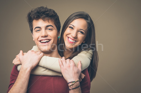 Heureux jeunes affectueux couple [[stock_photo]] © stokkete