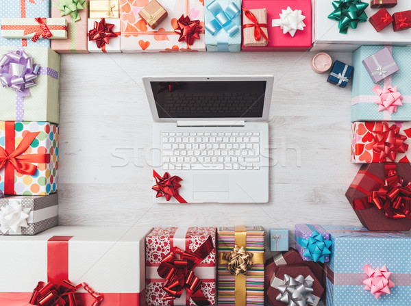 Beautiful Christmas gifts Stock photo © stokkete