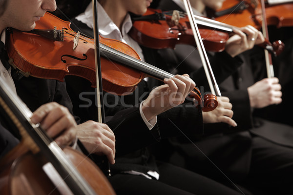 Música clássica concerto sinfonia música violinista mão Foto stock © stokkete