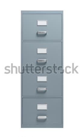 Filing cabinet on white background Stock photo © stokkete
