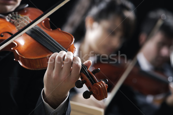 Música clássica concerto sinfonia música violinista mão Foto stock © stokkete