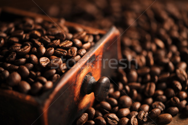 Stockfoto: Koffiebonen · ondiep · cafe · cultuur