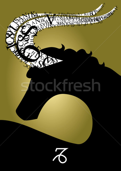 zodiac sign capricorn- Stock photo © stokkete