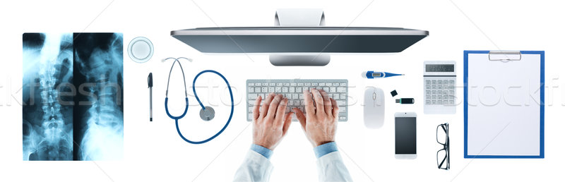 Doctor's desktop Stock photo © stokkete