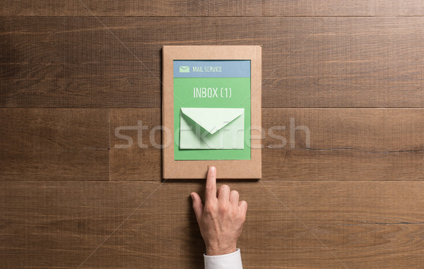 Eco-friendly cardboard tablet Stock photo © stokkete
