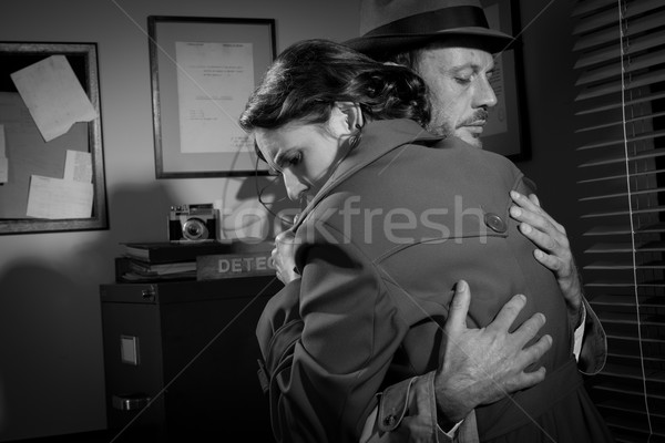 Man consoling a young woman in his office Stock photo © stokkete