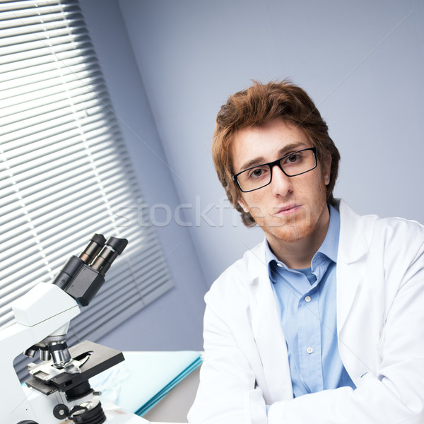 Young researcher in the laboratory Stock photo © stokkete