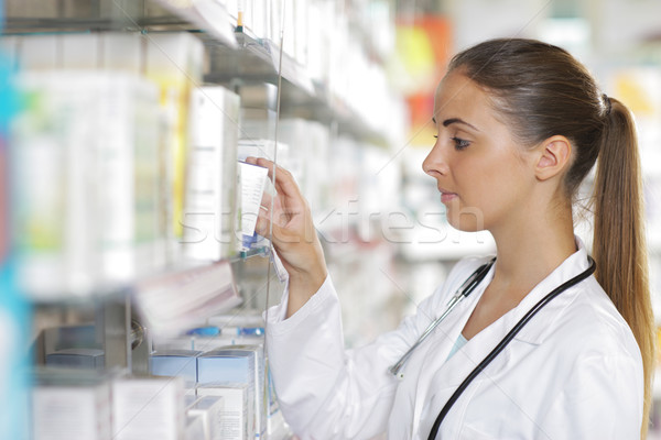 Pharmacy: Selecting a Medication Stock photo © stokkete