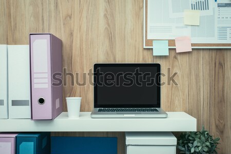 бизнеса workspace ноутбука шельфа служба Сток-фото © stokkete