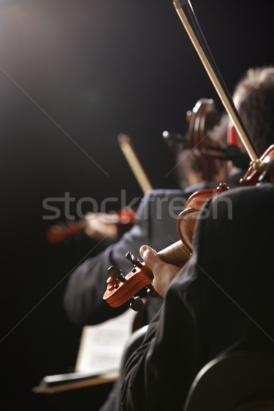 Música clássica concerto sinfonia música violinista mão Foto stock © stokkete