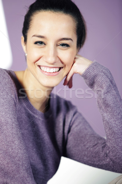 Portrait belle jeune femme femmes Homme blanche [[stock_photo]] © stokkete