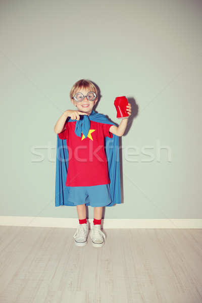 ストックフォト: スーパーヒーロー · 夢 · 楽しい · 肖像