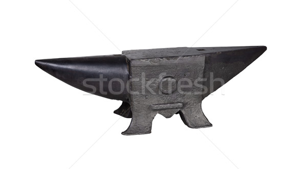 Amboss weiß alten Tool Eisen Objekte Stock foto © stokkete