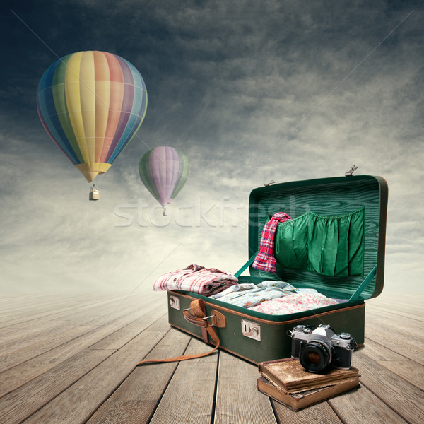 Photojournalist's luggage Stock photo © stokkete