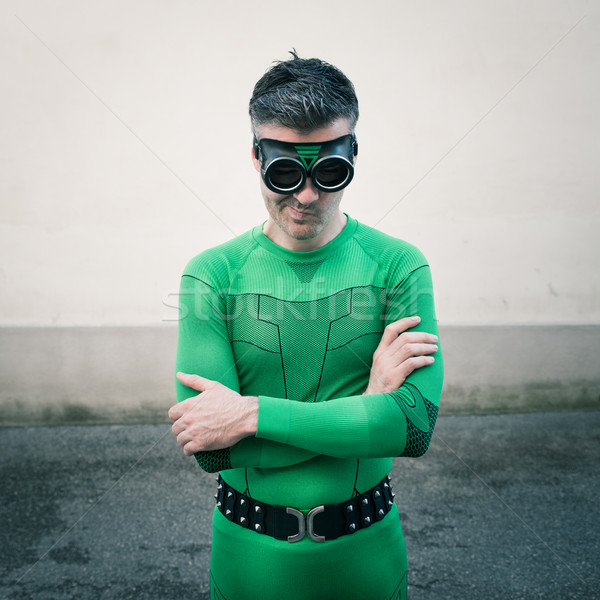 Shy superhero Stock photo © stokkete
