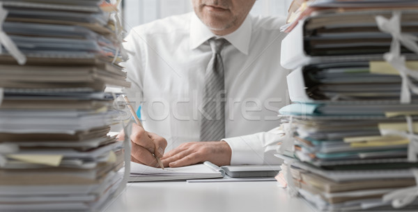 Manager overloaded with work Stock photo © stokkete
