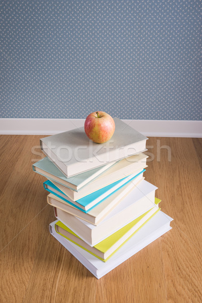 Textbook with  apple Stock photo © stokkete